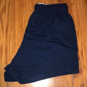 Navy blue soffe shorts